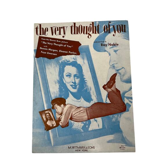 The Very Thought Of You Sheet Music 1934 Ray Noble Warner Bros Pictures - Picture 2 of 5